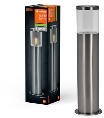 LEDVANCE ENDURA CLASSIC EBRO Außenleuchte, Wandleuchte, 49 cm, Edelstahl, einfache & schnelle Installation, IP44 Schutzklasse, flexible Anwendung im Außenbereich
