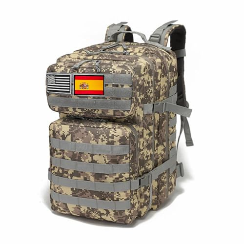 Smallrun Militära Taktiska Ryggsäck 45 L med Stor Kapacitet - Vikbar Vattentät för Bergsklättring, Vandring, Camping