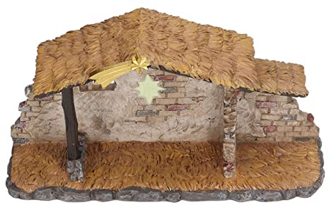 Christmas Nativity Scene Set Large Manger Stable Nativity Figurines For Home Holiday Decoration