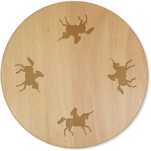Azeeda 'Girl and Unicorn' Lazy Susan Rotating Turntable (LA00023387)