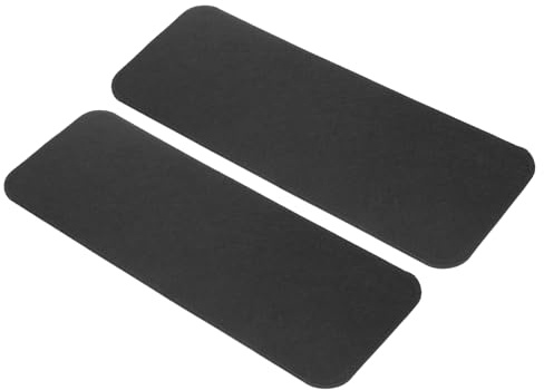 sourcing map 2 pezzi base in feltro, 35 x 12,7 cm, rettangolari, per borse a tracolla, zaini, colore nero