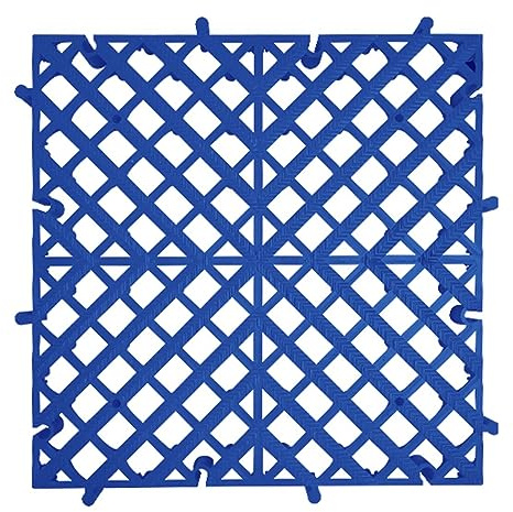 Drainage Interlocking Floor Tiles, 15.7 X 15.7 Modular Interlocking Floor Tiles, Drain Pool Balcony Patio Yard Pet Area Use Restaurant Bar Floor Mat, Size : 40pcs) 1，Blue-1pcs