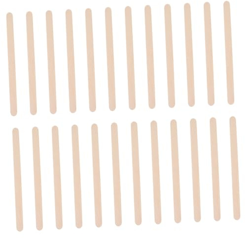 Tofficu 250stücke Bastelstäbchen Aus Birkenholz Kleine Eisstiele Holzrührstäbchen Für Kaffee Multi-verwendung Handwerk Sticks Leere Popsicles Stick Für Diy Dessertladen Und