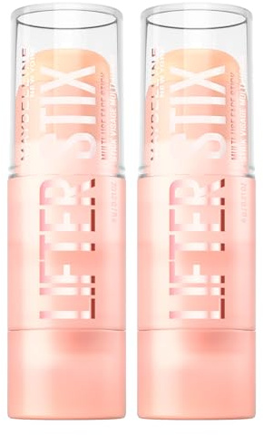 Maybelline New York Lifter Stix Gesichtsstick, Farbe 05, vielseitig verwendbar, zum Aufhellen, natürliches Finish, Formel mit Cranberry-Samen und aufhellenden Pigmenten, 2 Sticks