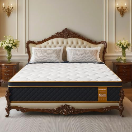 JAJALUYA Matratze 180x200cm – Memory-Schaum & Individuelle Taschenfedern, 25cm Höhe, Härtegrad H3, Ergonomische 7-Zonen Federkernmatratze, Optimaler Komfort und Rückenstütze, Öko-Tex & CertiPUR