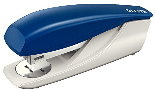 Leitz NeXXt Bürotacker, Für 30 Blatt, Ergonomisches Design mit Nachfüllanzeige, Inkl. Heftklammern, Blau, 55000035