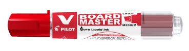 PILOT Whiteboard-Marker V BOARD MASTER, Keilspitze, rot