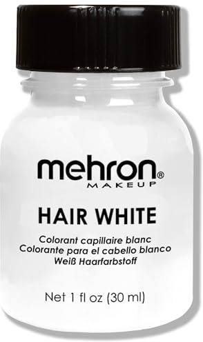 Mehron Makeup Hair White with Brush (1 oz)