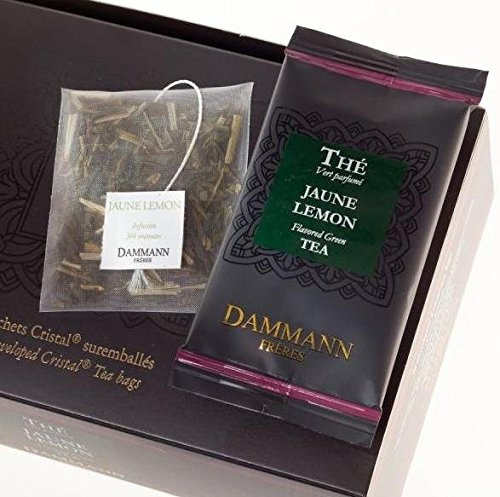Desconocido Té DAMMANN FRÈRES - Jaune Lemon (Té Verde & Citronela, Limon y Lima) - 24 Sobres Cristal
