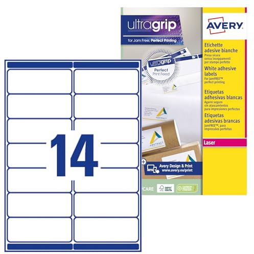 AVERY L7163-100 Box Blätter Etiketten Laser
