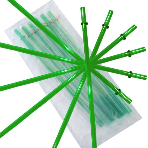 CALIFORNIA STRAWS Green Replacement Acrylic Straw Set of 6, Fits 16oz, 20oz, 24oz Tumblers