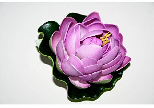 Künstliche schwimmende Seerose, Lila, ca. 10cm Durchmesser
