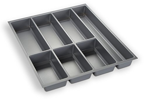 Besteckeinsatz silbergrau für 50er Schublade z.B. Nobilia ab August 2012 (473,5 x 394 mm) Besteckkasten ORGA-BOX III