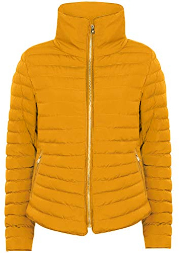 Honey Funnel Neck Quilted Jacket in Old Gold – Tokyo Laundry-10