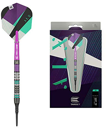 TARGET 11 20g 90% Soft Tip Set Darts ALX Juego de Dardos de Punta Suave de tungsteno 90%, 20 g, Unisex