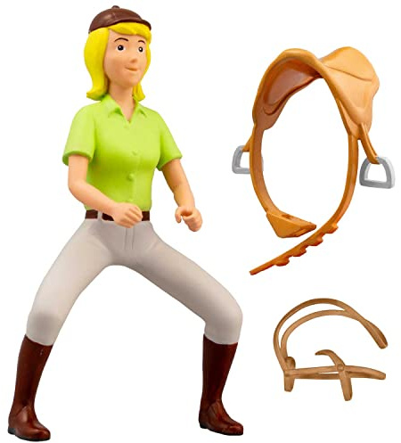 Craze BIBI und Tina Figuren REITENDE Susanne - Reiter Spielfigur mit Sattel & Zamzeug, Martinshof Spielzeug mit Zubehör, Spielfiguren beweglich 36990