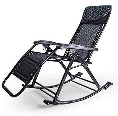 CAPXXIN Tumbona, Mecedora de jardín, Tumbona, balancín, Silla reclinable Plegable para Exteriores, Silla con reposacabezas, balcón para Acampar Needed