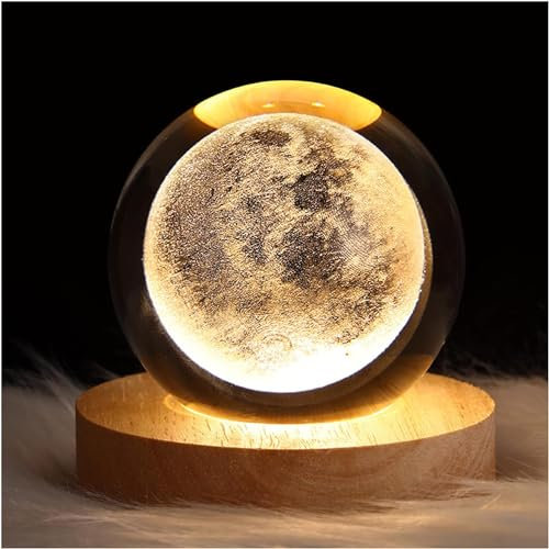 Amoyeric LED Night Light Home Decor Lampada da tavolo Creativo Luna Lampada Luce Unica Casa Natale Festa di Compleanno Regalo Kid Sleep Decor