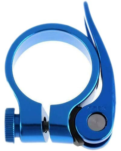 Laxzo ® Cykelsadelstolpe klämma aluminiumlegering snabbfrigörande cykelsadelstolpe i rött rörklämma 31,8 mm för mountainbike vägcykel Fixie Gear Track Bike hopfällbar cykel DH MTB BMX