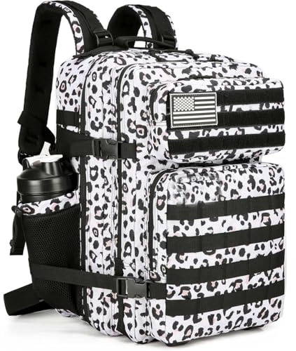 KXBUNQD Sac à dos tactique militaire d'assaut étanche 3 jours avec système MOLLE, 45 L