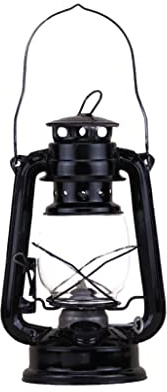 Wedhapy Oil Lamps Retro Kerosene Lamp Vintage Lamp Oil Indoor Portable Camping Oil Burning Lantern Outdoor Lights Black