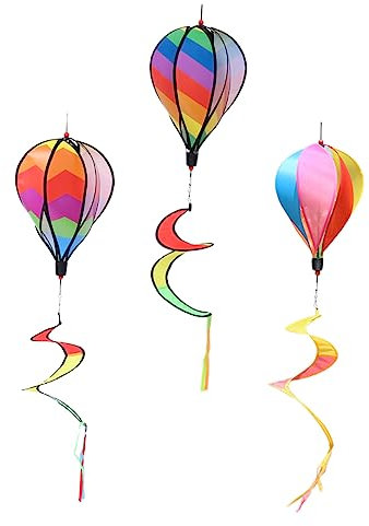 Supvox Helle Und Lebensechte Garten-windmühlen-schnurdekoration – Heißluftballon- Für Draußen/drinnen