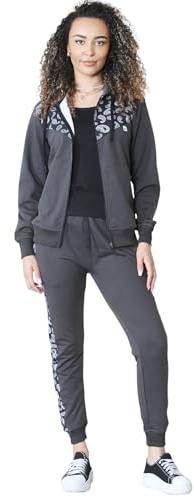 Bahob® Womens Tracksuit Zip Up Women’s Sportswear Set 3 Pieces Terry Tracksuit Vest Hoodie and Jogger Track Suits Activewear Gym Wear Set S-XXL