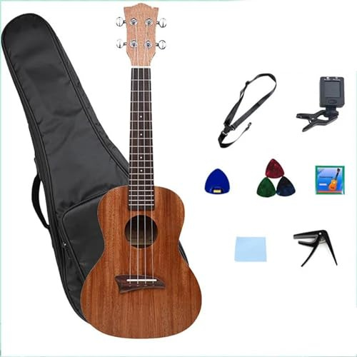 Professionelle Ukulele 23 Hawaii-Ukelele-Gitarre Laminiertes Mahagoni Mit Tasche