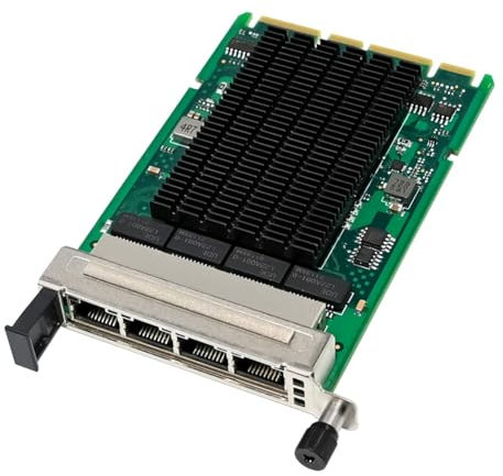Sefdrert Carte Réseau Gigabit I350-T4 4 Ports RJ45 OCP3.0 Carte Réseau Serveur Ethernet I350AM4 pour Gigabit Ethernet