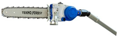 PATERLINI Motosierra de poda – Motosierra telescópica compatible con las mejores barras – Motosierra segura equipada con freno inercial – Podadora neumática, fabricada en Italia (JACK PA, 10-1/4-1,1