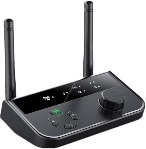 Xingdianfu Adattatore Audio Bluetooth 5.3, Ricevitore Trasmettitore Bluetooth 2 in 1, Nero, RCA, AUX, Cavo RCA/AUX, Compatibile con Cuffie, Impianto Stereo Auto, Computer Portatile, TV