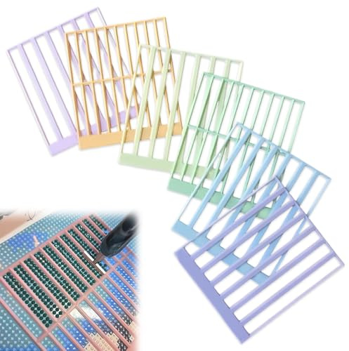 Generisch Lineal für Diamantkunst, Diamantmalerei-Lineal, Diamant-Punktbohrer-Ausrichtungswerkzeug für Voll-/Teilbohr-Leinwand-Kits, DIY-Diamantkunst-Werkzeuge