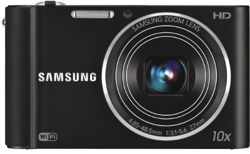 Samsung ST200F SMART Compact Digital Camera 16.1 Megapixel with 10x Optical Zoom 3.0-Inch LCD Black (Renewed)