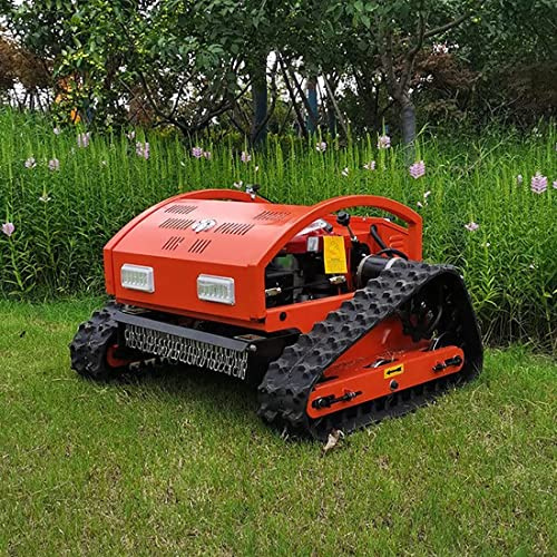 Hybrid Gas-Electric Robotic Lawn Mower with Remote Control, 7.5/HP, Climbs 30° Incline for Efficient Farm and Home Garden Lawn Care