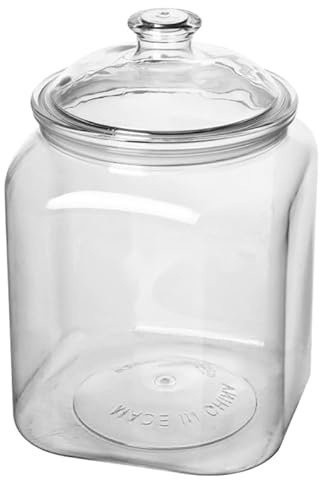 VICASKY Plastic Sealed Square Storage Jar with Lid Transparent Multipurpose Food Container for Dry Fruits and Coffee Beans Easy Clean Pet Material Small for Kitchen Organization