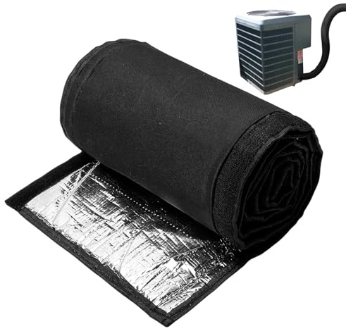Aislamiento para Tuberías de Aire Acondicionado Exterior - 3 Capas de Aislamiento para Tuberías de Aire Acondicionado,Funda Protectora Aislada para AC Split para Sistemas de Bomba de Calor