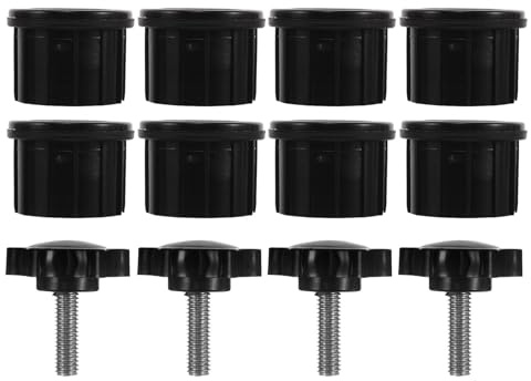Angoily 4 Ensembles Lot Bouchons pour Base de Parasol Accessoires Résistants pour Pied de Parasol de Terrasse Inserts Durables pour Supports Lourds de Jardin et Balcon Noir