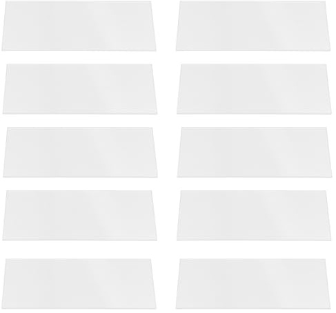 ZUNOXAZ 20 Tarjetas de Lugar de Acrílico Transparente para Bodas y Fiestas, Reutilizables, Tamaño Estándar, Decoración de Mesa Números para Señalización de Asientos, Accesorios
