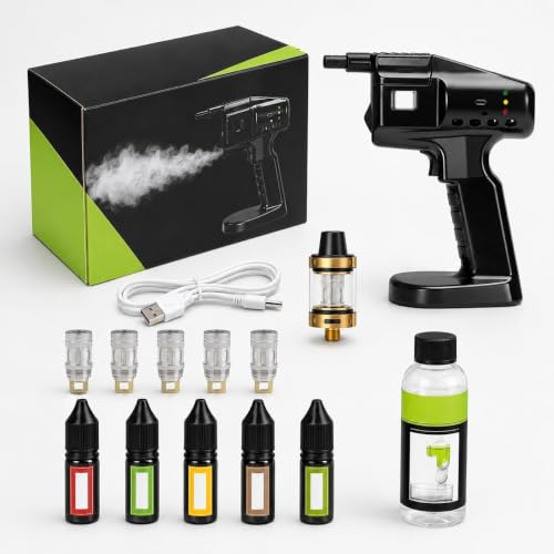 USB Rechargeable Cocktail Smoker and Smoke Bubble Gun Kit
