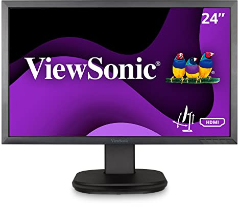 Viewsonic VG2439SMH-2 59,9 cm (24 tum) affärsmonitor (Full-HD, VA-panel, HDMI, DP, högtalare, justerbar höjd, USB-nub) svart
