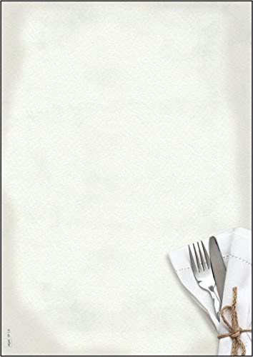 SIGEL DP125 Motif paper Menu Meals, A4, 90 gsm, 50 sheets