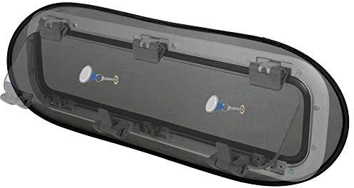 MOSQUITO NET / BUG SCREEN for boats by Waterline Design. For a bug free environment on both sailboats and motorboats. Fits all brands of large portlights (#1435) (portello non incluso)