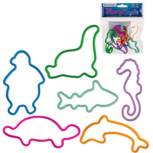 Out of the Blue 80/4084A - Silikonarmband Funny Band Sealife, 6 verschiedene Seebewohner im Beutel