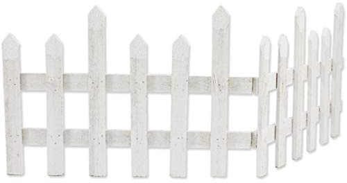 Staccionata decorativa in legno colore Bianco 9538