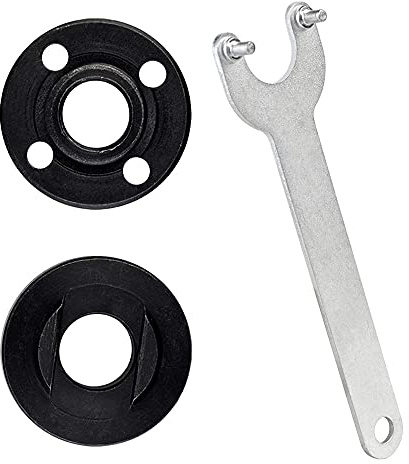 Juliyeh 3-teiliges Set Schleifer Flansch Winkelschlüssel Flanschschlüssel Metall Kontermutter Winkelschleifer Zubehör für mehrere Modelle von Winkelschleifern