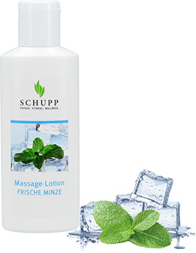 Schupp - Massage-Lotion Frische Minze - 200ml - Massage-Creme für gute Gleitfähigkeit - sanft kühlend und belebend - Made in Germany