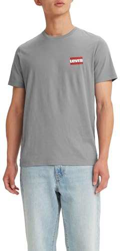 Levi's 2-Pack Crewneck Graphic Tee, Camiseta, Hombre, Sportswear High-Rise/White+, XS