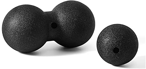 Faszienball Set (Einzelball +Doppelball), Massageball Faszien Ball, Trigger Point Release Lacrosse Ball für Wirbelsäule, Nacken und Rückenentlastung, Tiefengewebsmassage, Triggerpunkt Freisetzung