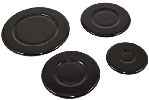 Ufixt Universal Gas Hob Burner Cap Set | 4 Piece Replacement Kit | Small Medium Large Sizes | compatible with Most Brands