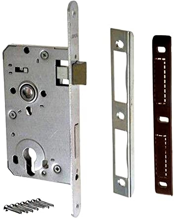Einsteckschloss Türschloss Profilzyliderschloss Einbauschlösser Entf. 72/55 EU-Qualität (Rechts)